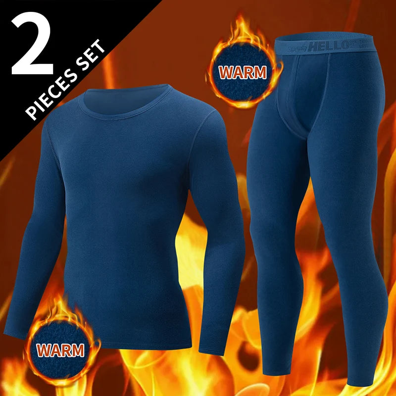 1/2/4-Piece Men's Long-sleeved Trousers In Autumn And Winter Thermal Underwear Casual Joker Sports Fitness Solid Color Suit