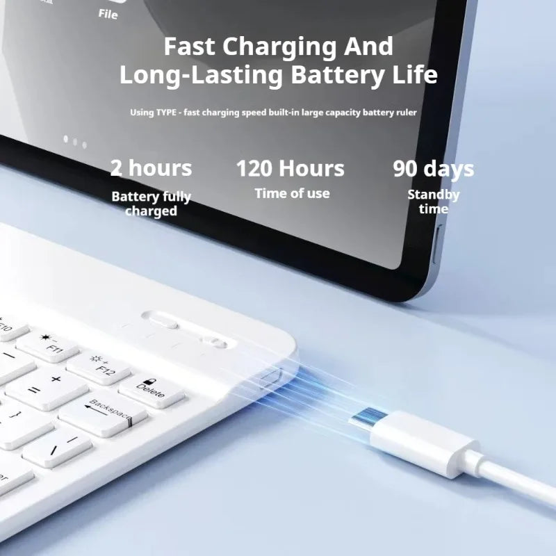 Wireless Bluetooth Keyboard & Mouse Combo – Compatible with iOS, Android, Windows & iPad