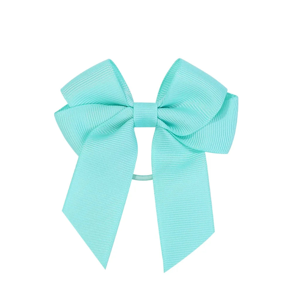 3.15inches Solid Color Hair Ribbon Hair Band for Girls Toddler Cheer Up Bows Head Rope Kids Headwear Ponytail Hair Accessories - EXPRESS STORE