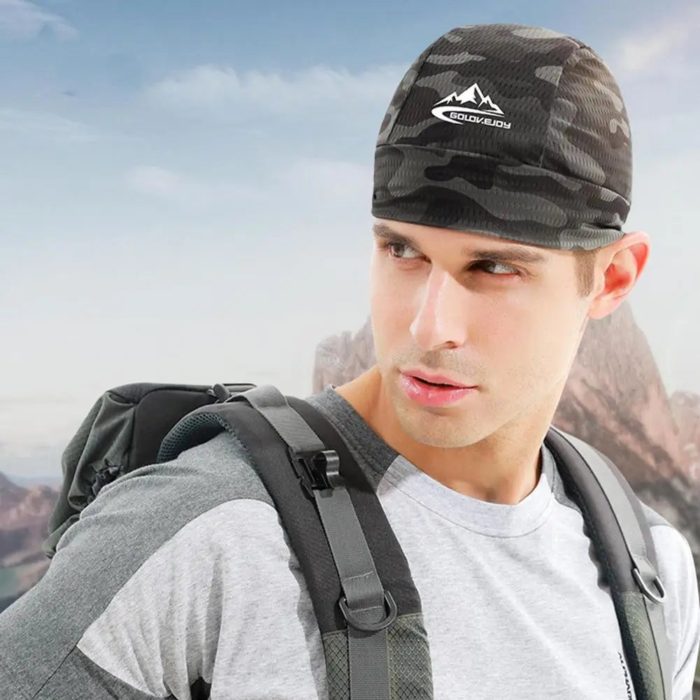 Cooling Skull Cap Helmet Lining Breathable Sweat Wicking Cycling Sports Running Hat Comfortable Outdoor Hiking Cap Quick Dry Cap