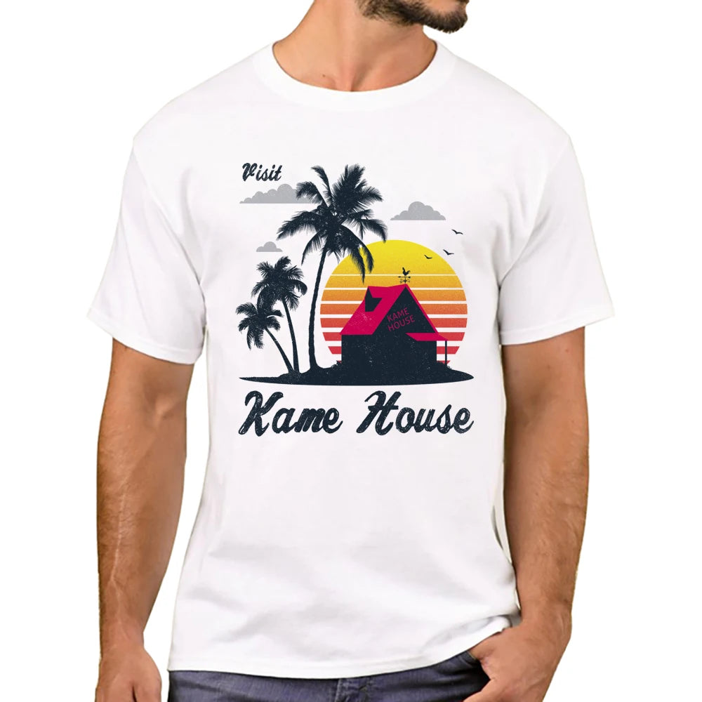 TEEHUB Kame House Print T-Shirt Fashion Cool O-neck Hattori Hanzo Men's T Shirt Short Sleeve Casual Men Clothing