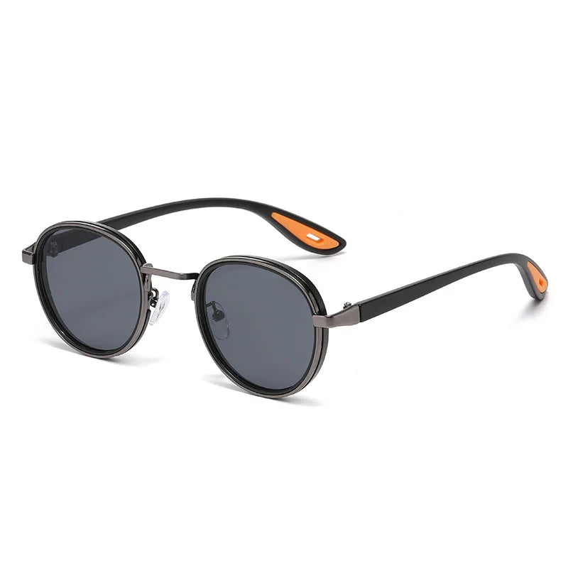 Round Retro Sunglasses Men UV400 Sunnies Women Brand Designer Sun Glasses Alloy Punk Outdoor Eyewear