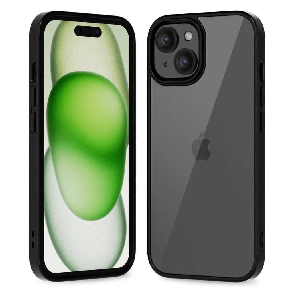 Colour Back Transparent Shockproof Phone Case for iPhone 16 15 14 13 12 11 Pro Max 7 8 Plus XR Xs 12 Mini Silicone Bumper Cover