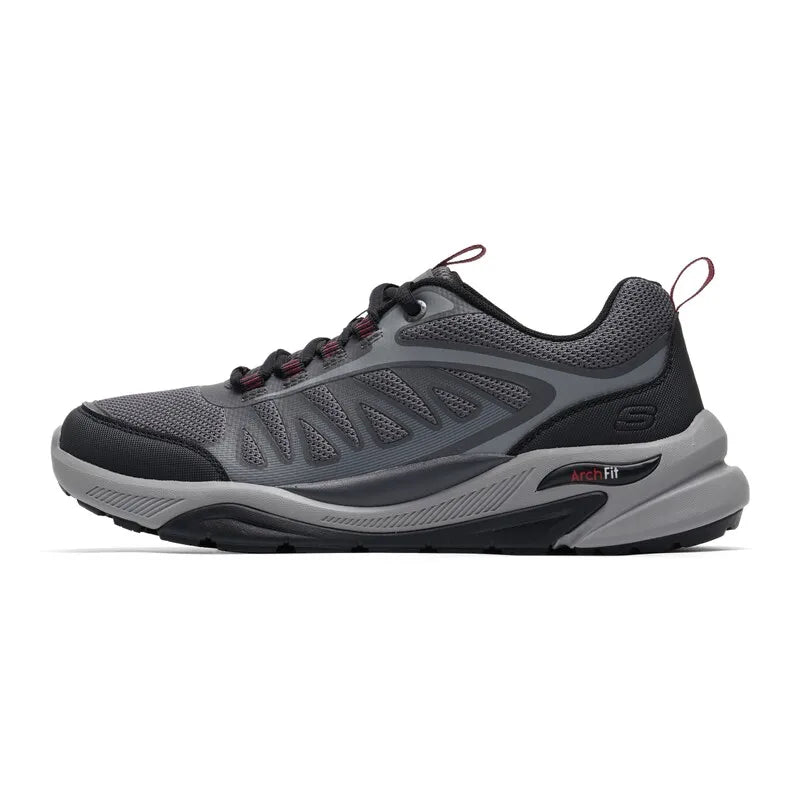 Skechers Men Hiking Shoes, Outdoor Wear-resistant Walking Sneakers 210471-GRY/210471-LGMT