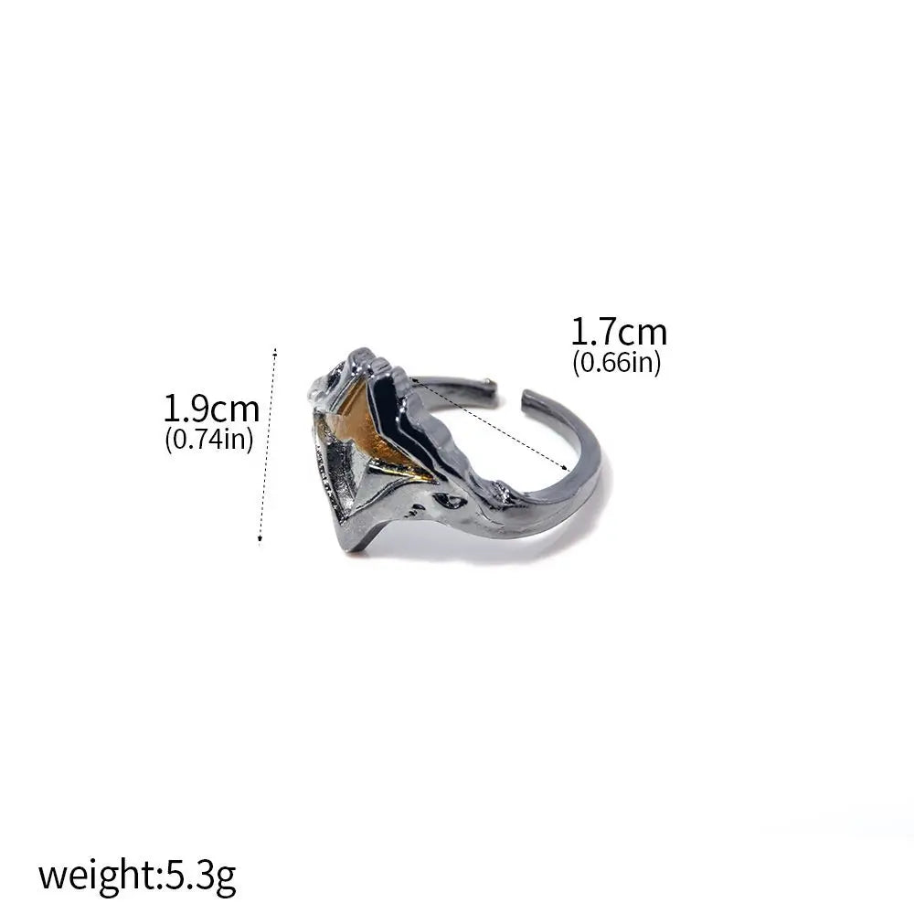 Game Dark Souls Series Men Rings Havel's Demon's Scar Chloranthy Badge Adjustable Ring Male Fans Cosplay Jewelry Accessories