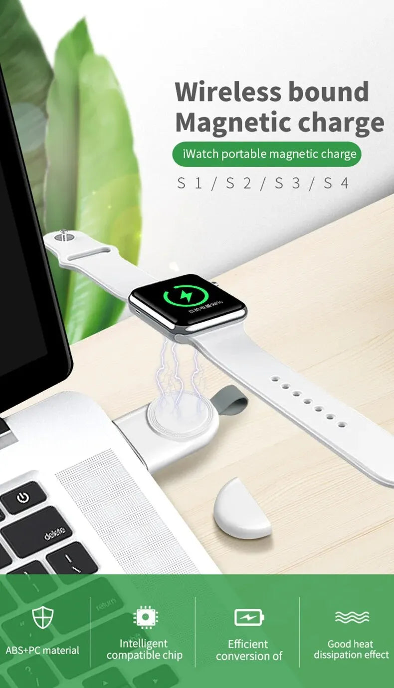 Fast Magnetic Wireless Charger For Apple Watch 8 7 6 5 4 3 SE Ultra 2 IWatch Dock Adapter Chargers Portable USB Charging Station