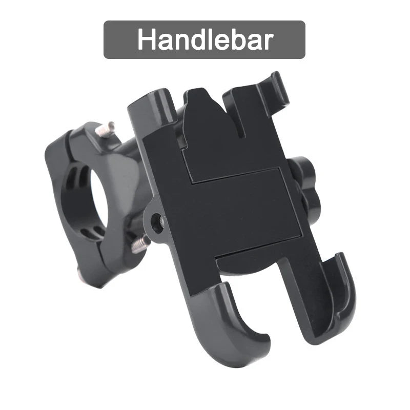 Motorcycle Mobile Phone Holder for iPhone Xiaomi Universal Rearview Mirror Handlebar Holder Bicycle Cycling Aluminum Alloy Stand