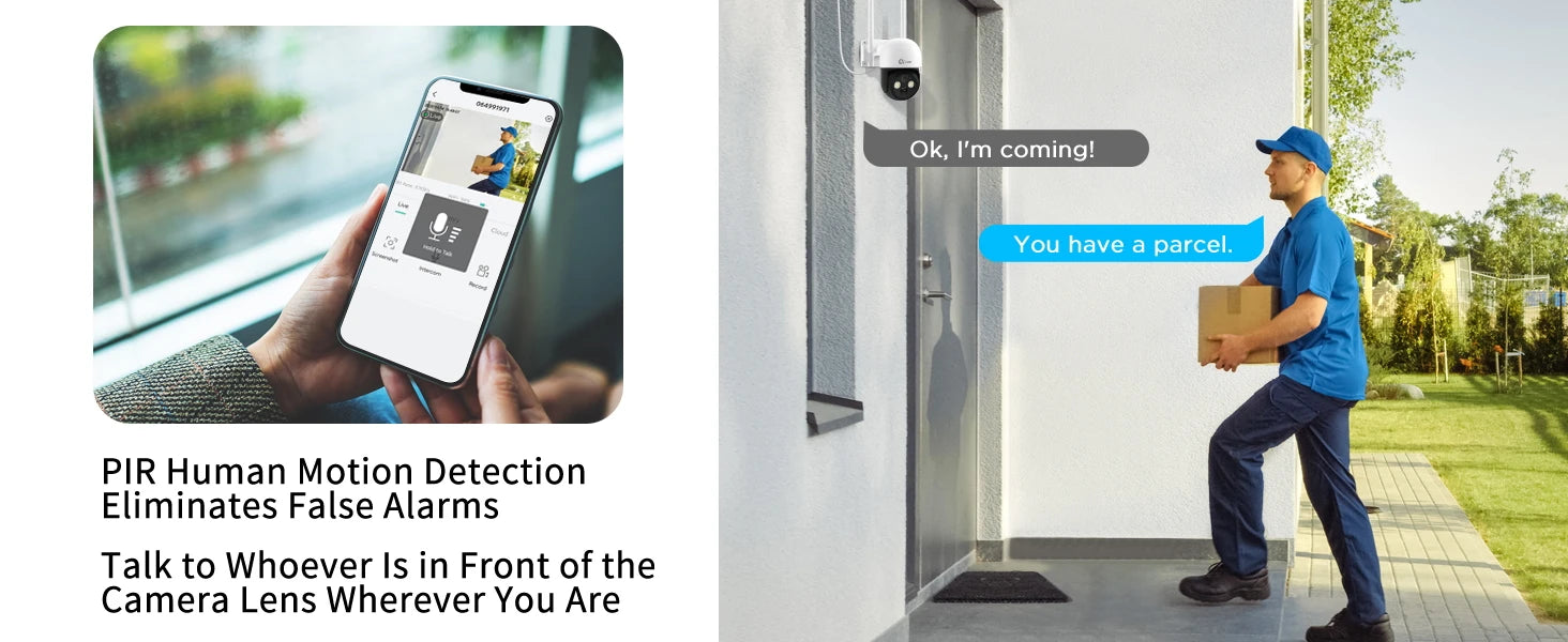 4MP Wireless Security Camera Outdoor WiFi Solar Battery Powered Camera Pan/Tilt Rotate Surveillance Camera Home Protection 2.4G