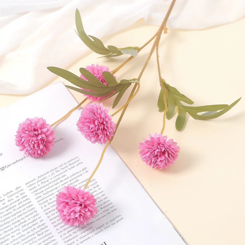1Pcs Artificial Flowers Bouquet 51CM Hydrangea Fake Flowers for Home Decor Gardern Wedding Decoration Valentine's Day Ornament