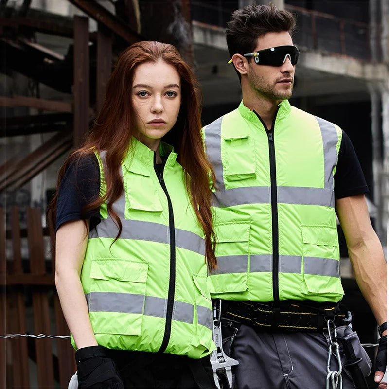 Summer Cooling Fan Vest for Men Women Outdoor Reflective Air Conditioning Clothes Anti-Heat Sunscreen Vest Hiking Fishing
