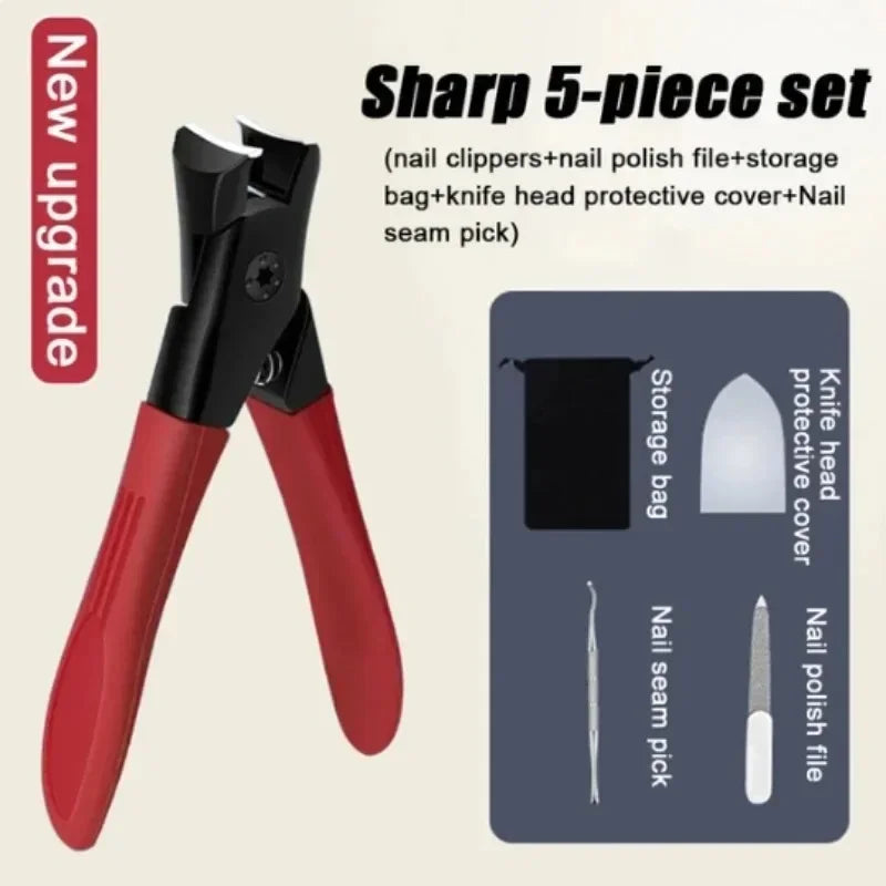 Thick Nail Clippers Set Splash Resistant False Nails Cutter Professional Nail Plier Pedicure Tools for Nail Tip Manicure Tools
