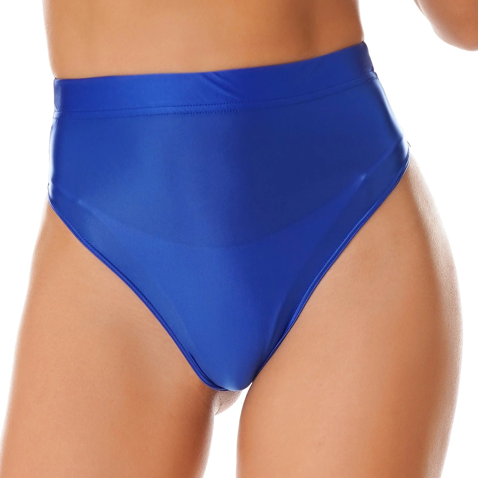 Elegant Women's Panties Glossy Breathable Underwear Sexy Lingerie High Waist Briefs Satin Underpants Knickers Swimsuit Bottoms - EXPRESS STORE
