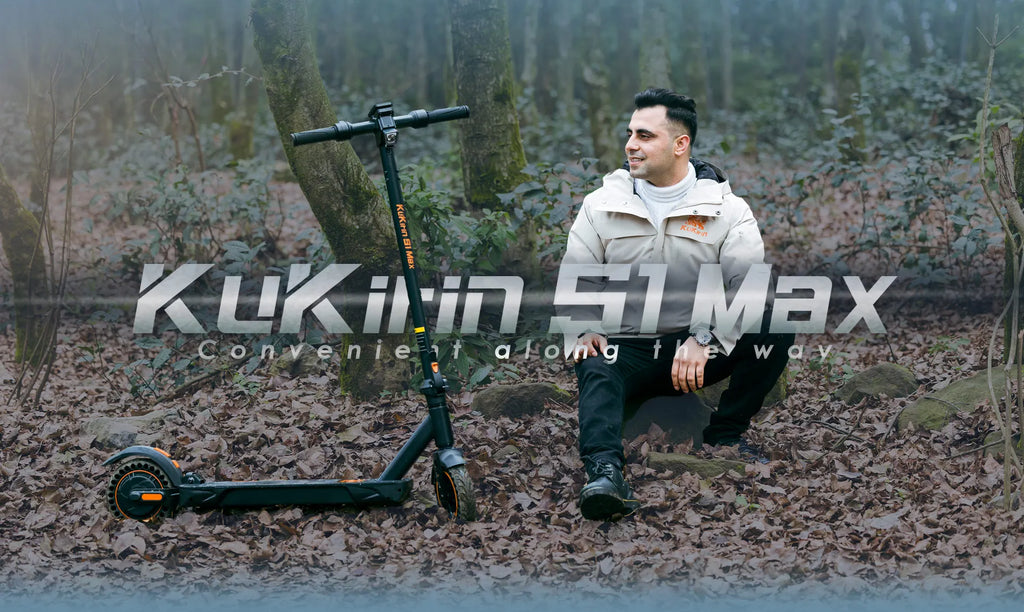 KuKirin S1 Max Adult Electric Scooter 350W Motor All-Terrain Escooter 36V10.4AH Battery 8 Inch Tire Foldable E-Scoote