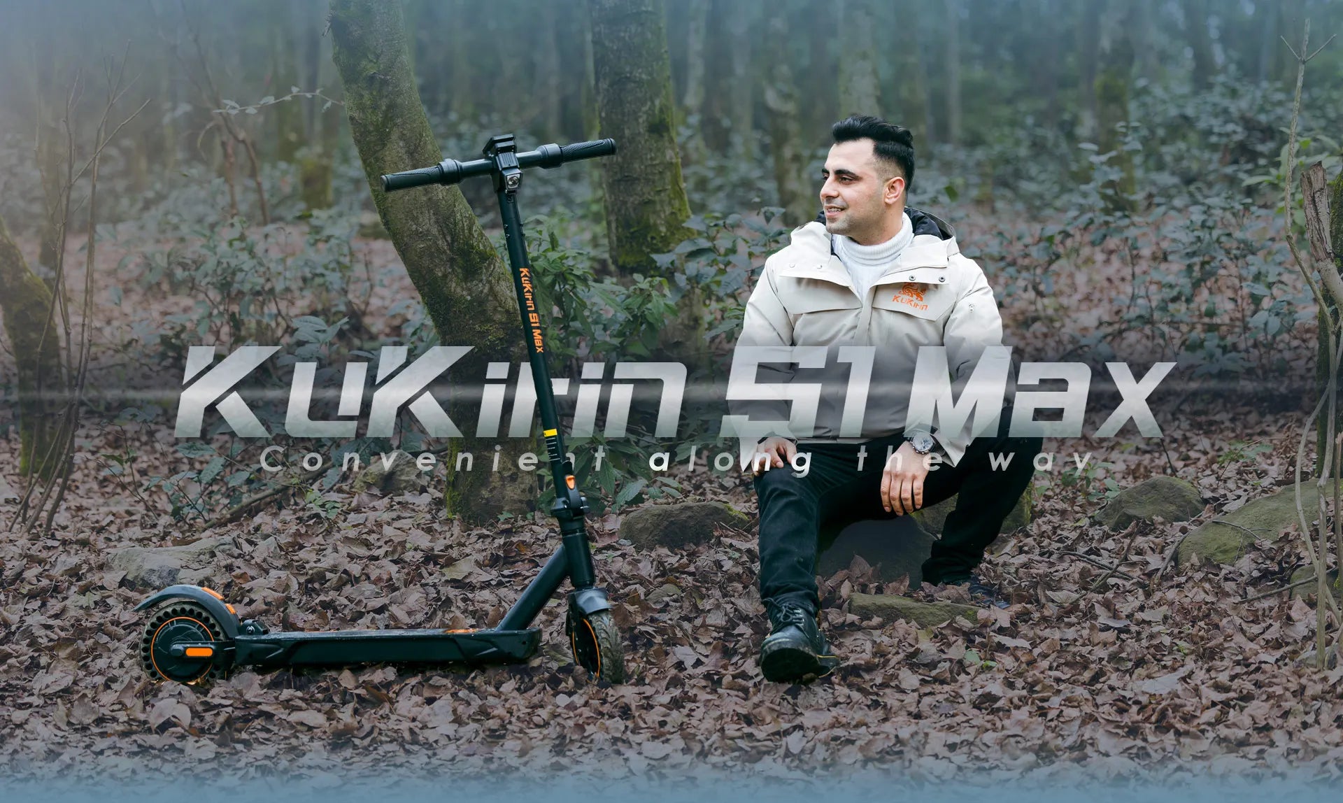 KuKirin S1 Max Adult Electric Scooter 350W Motor All-Terrain Escooter 36V10.4AH Battery 8 Inch Tire Foldable E-Scoote