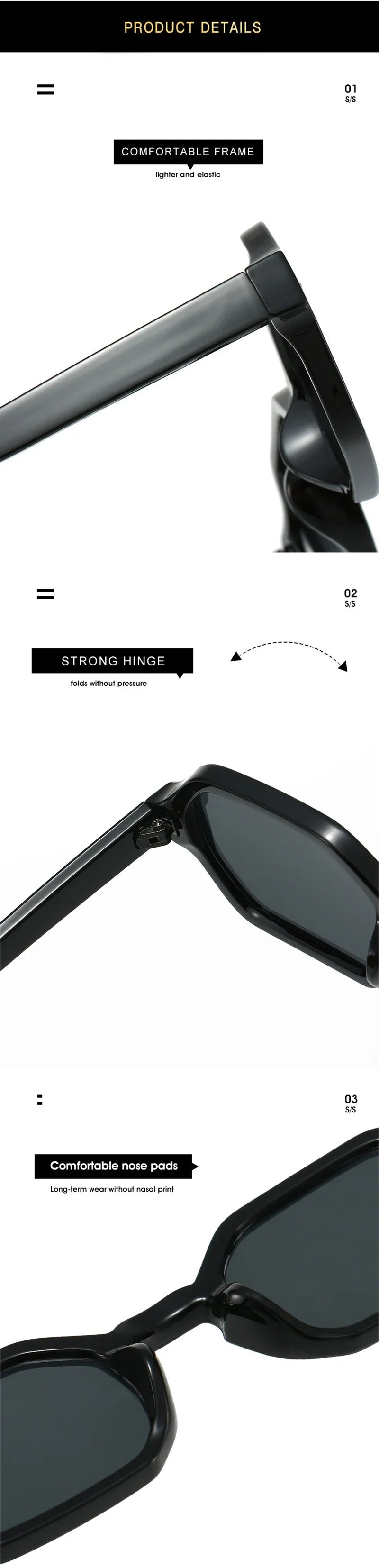JNPCXI New Retro Small Polygon Rectangle Sunglasses Women Shades UV400 Fashion Blue Gradient Lens Men Retro Rivets Frame