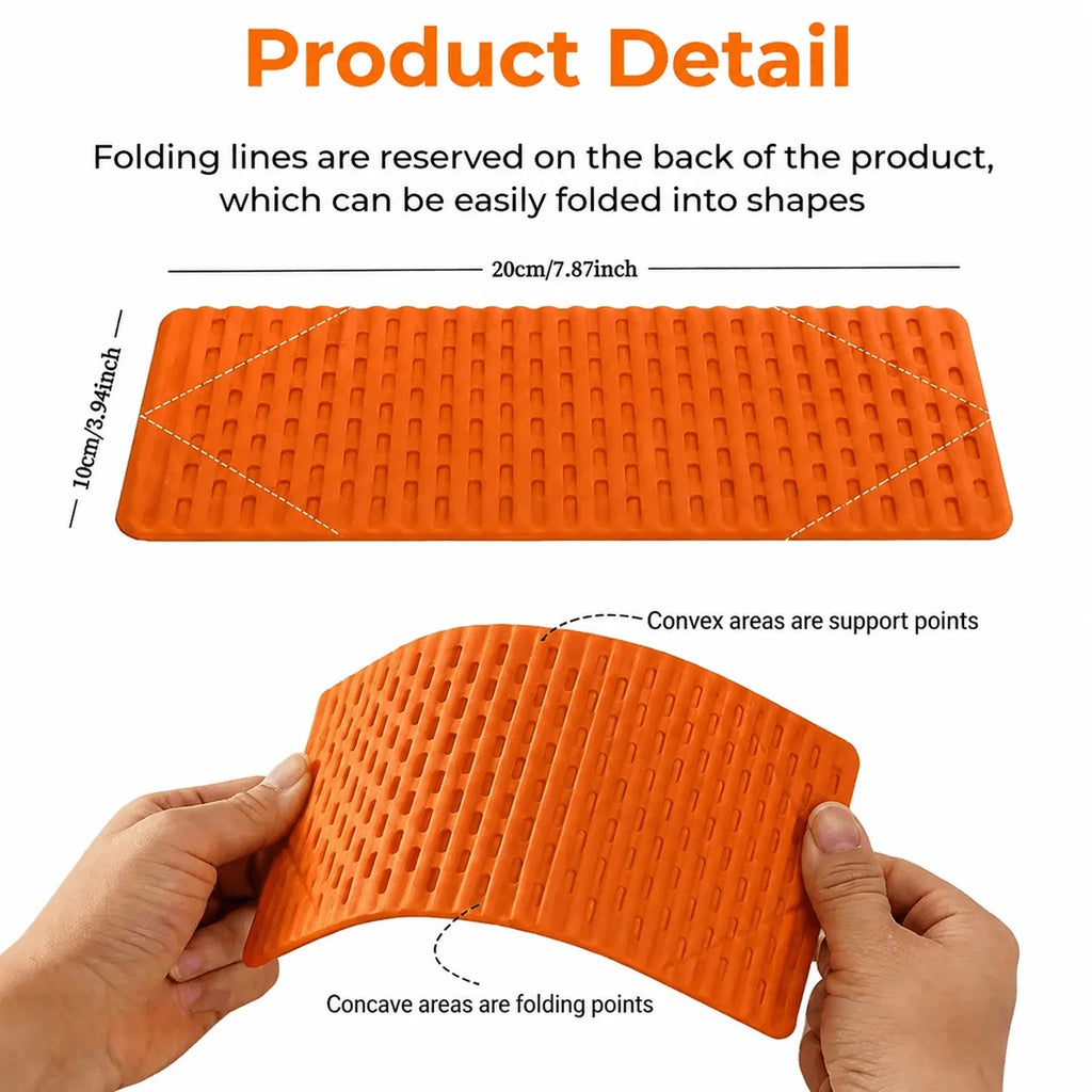 2PCS Foldable Silicone Phone and Tablet Stand, Adjustable Non-Slip Desktop Holder, Portable Device Stand for Home, Office and Travel