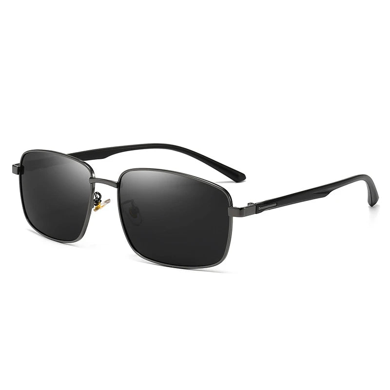 Business Metal Square Frame Polarized Sunglasses Luxury Oversized UV Protection Sun Protection Sunglasses 5027
