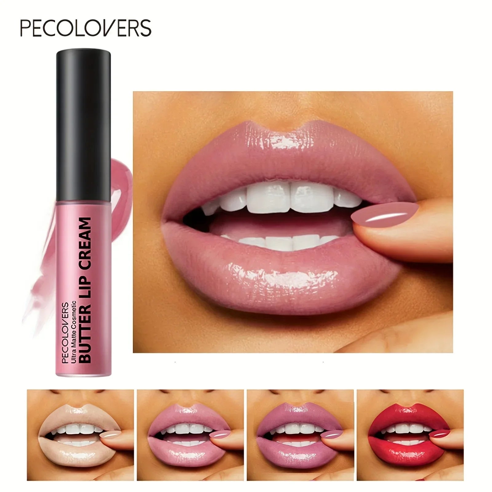 1PC Waterproof Liquid Lipstick 21 Color Vitamin E Makeup Sets Lip Glosses Lip Plumpers