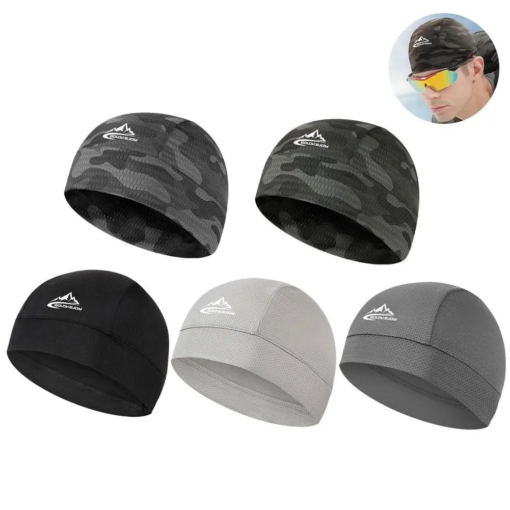 Cooling Skull Cap Helmet Lining Breathable Sweat Wicking Cycling Sports Running Hat Comfortable Outdoor Hiking Cap Quick Dry Cap