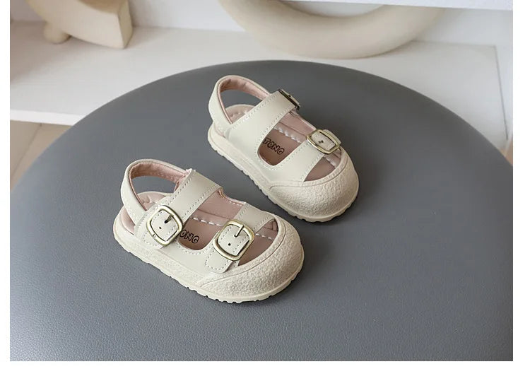 Korean Style Sport Sandal for Children Summer Toddler Shoes Soft-soled Non-slip Student Beach Sandals for Kids Boys Girls H05303