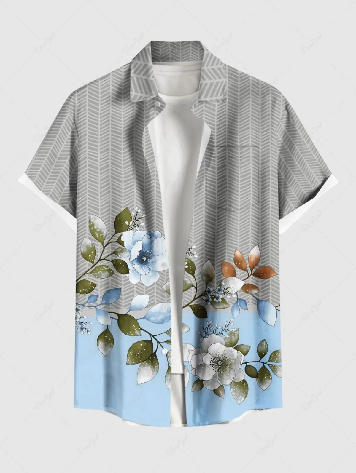 Summer Plus Size Men's Shirt 3D Prints Hawaiian Shirts Button Up Beach Vacation Shirts Short Sleeve Shirts Casual Shirts For Men
