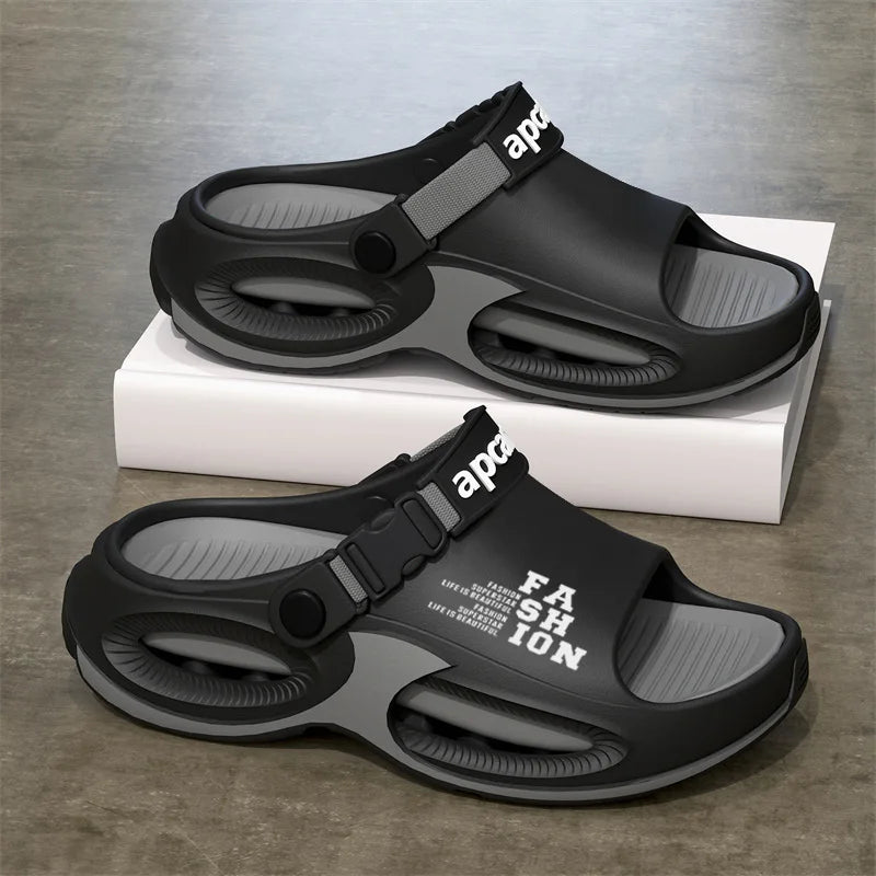 2025 Men's Beach Slippers Outdoor Sandals Comfortable Soft Sole EVA Slide Clogs Casual Shoes Men Women Beach Sandals Big Size