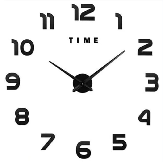 New Modern Design Large Wall Clock 3D DIY Quartz Clocks Fashion Watches Acrylic Mirror Stickers Living Room Home Decor Horloge