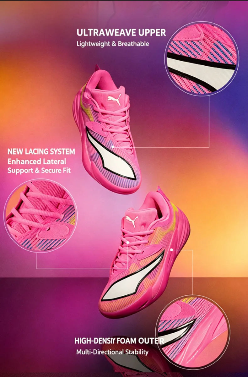 2026 Sport Puma Men Basketball Shoes Ultraweave Breathable Upper Nitro Sqd Midsole Pumagrip Rubber Outsole Sneakers 312842-01