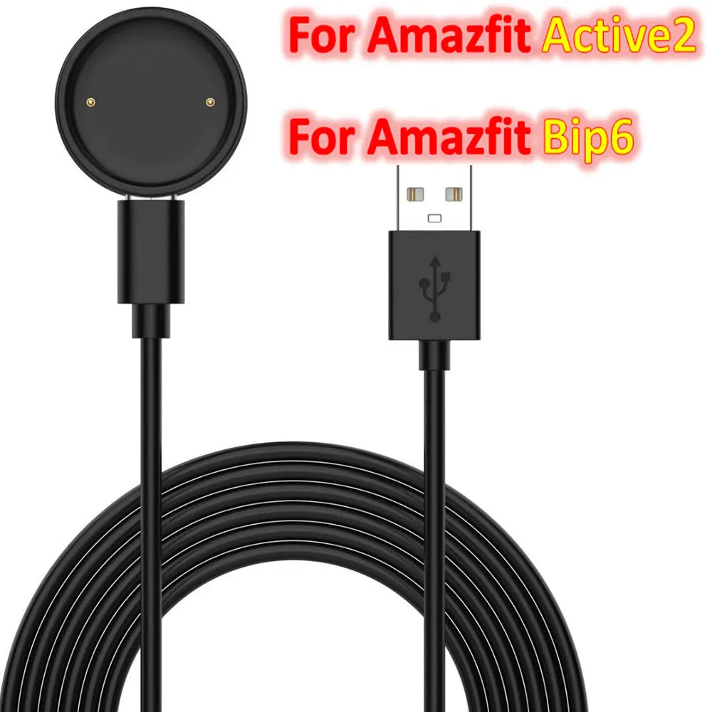 Smart Watch Dock Charger Adapter USB Charging Cable Stand For Huami Amazfit Bip6 For Amazfit Active 2 Adapter Watch Accessories