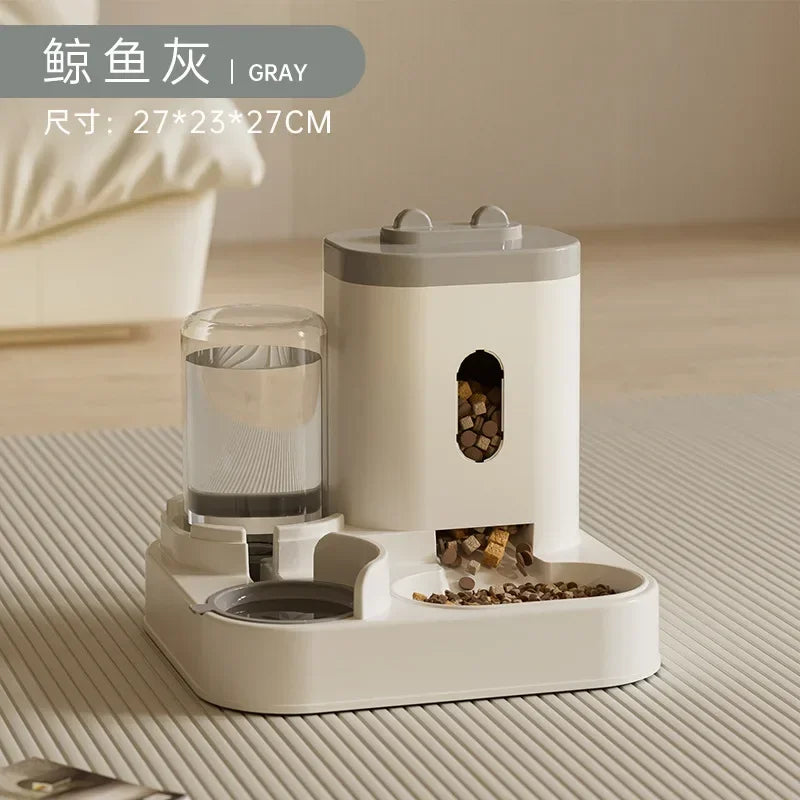 Automatic Pet Feeder with Water Fountain – Dog & Cat Food Bowl