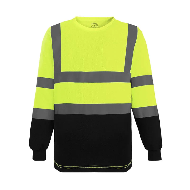 Long Sleeve Breathable T Shirt for Work Warehouse Construction Workwear Shirts Man Workshop Clothes