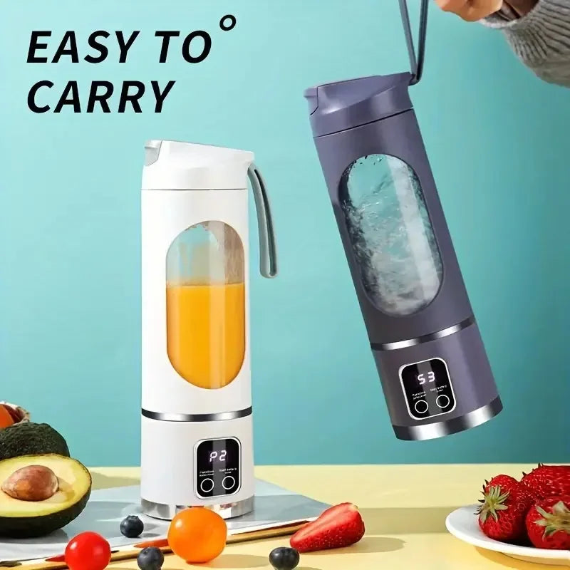 Portable Handheld Juicer Blender, USB Rechargeable Juice Maker for Smoothies Milkshakes Fresh Fruit Juices