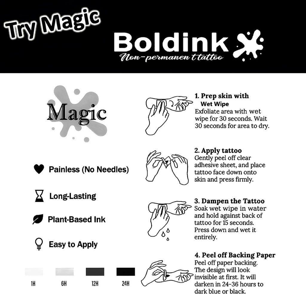 Angel comes  Temporary Tattoo,Lasts To 15 Days New Technology Magic Waterproof Semi Permanent Sticker.