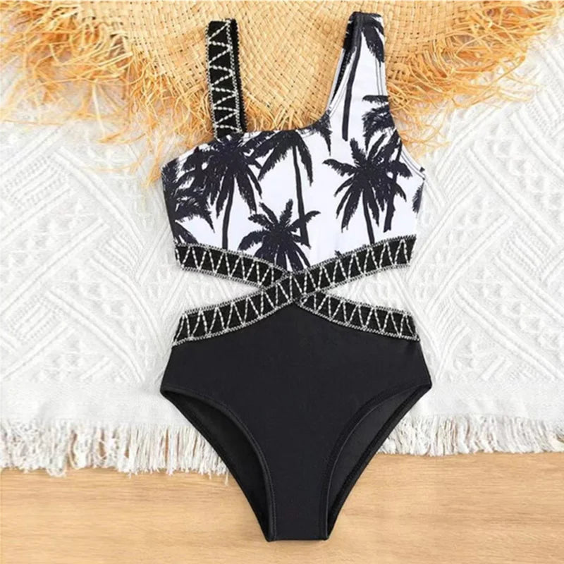 Summer Bikini Mother Daughter Father Son Swimsuit Parent-Child Family Swimming Costume Family Matching Beach Sunny Swimwear
