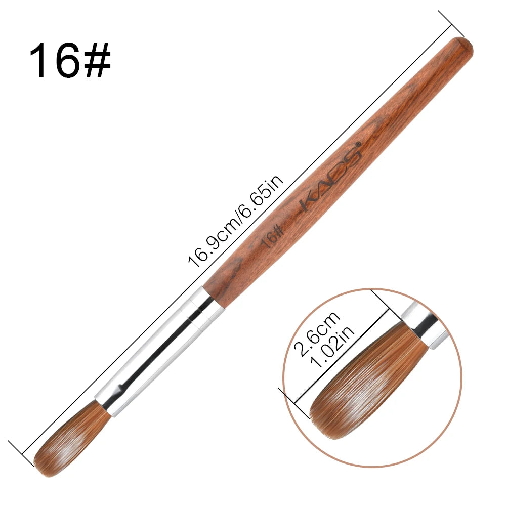 Pincel Profesional para Uñas Acrílicas KADS – Kolinsky Sable UV Gel