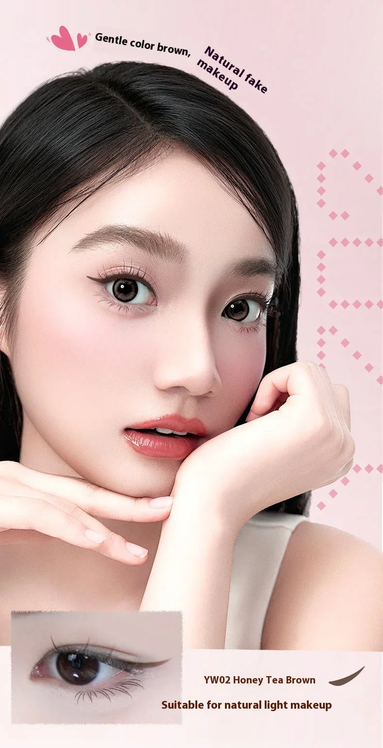 Dual-Head Rotatable Eyeliner Stamp Integrated Waterproof Long Wear Wing Stencil DIY Liquid Eye Liner Pen Fast Drying Makeup