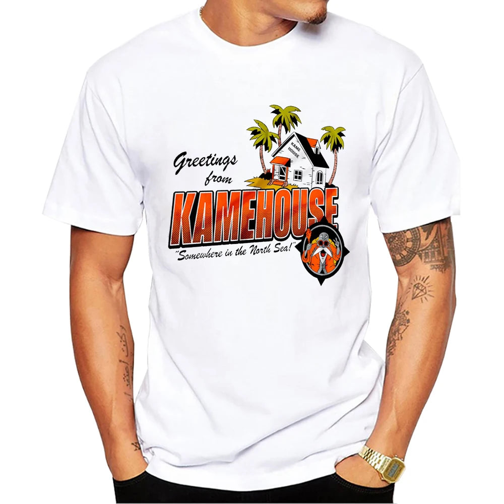 TEEHUB Kame House Print T-Shirt Fashion Cool O-neck Hattori Hanzo Men's T Shirt Short Sleeve Casual Men Clothing