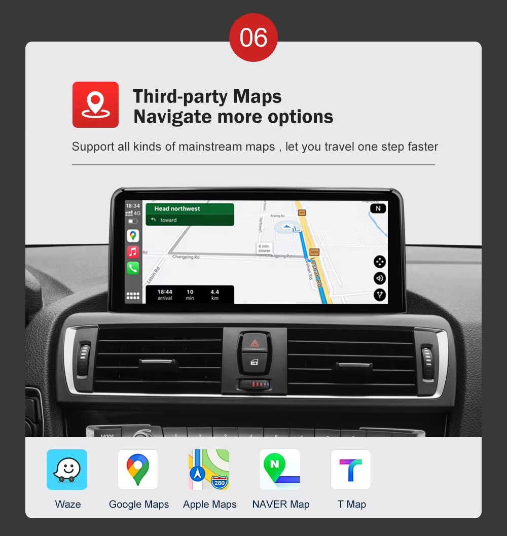 AUTOTOP 10.25â€1920*720 Wireless Carplay Android Auto Car multimedia player for F20 F21 F22 F30 F31 F32 F33 F34 F36 NBT 2013-2017