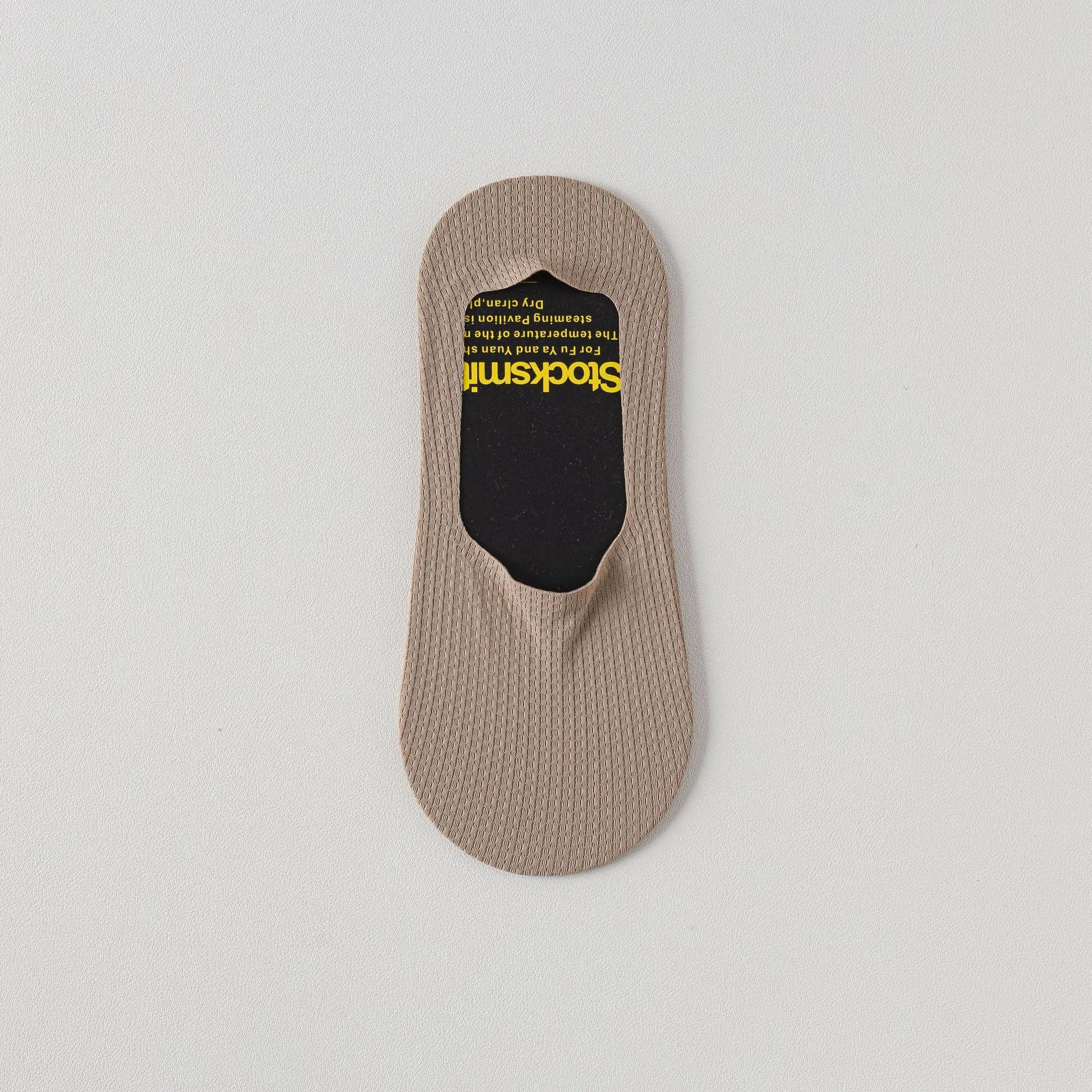 Men's Low Cut Ankle Boat Socks Summer Thin Breathable Invisible No Show Socks Men Male Silicone Anti-slip Ice Silk Sock Slippers