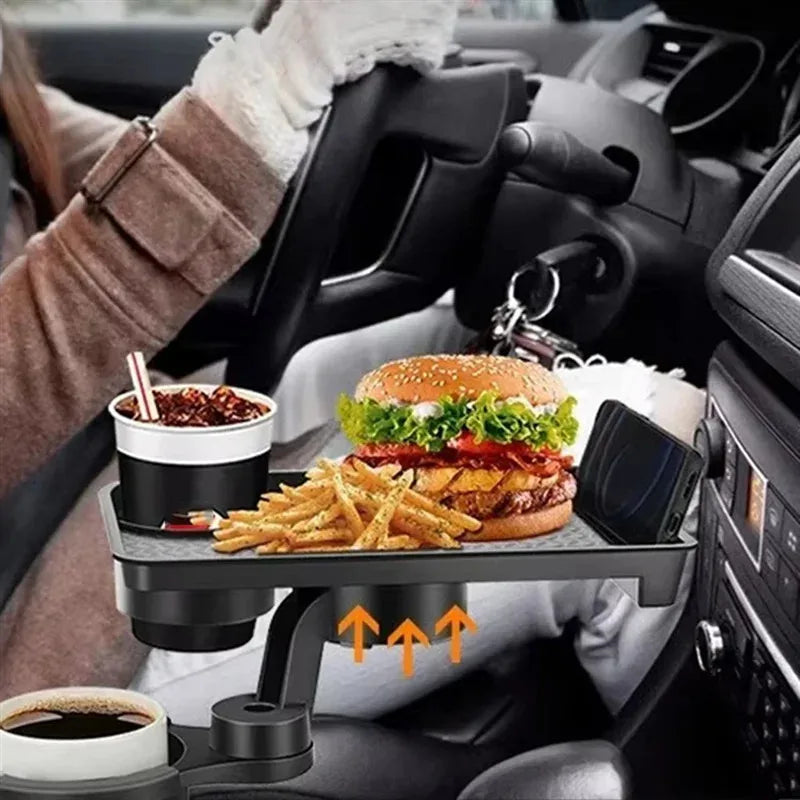 Portavasos Universal para Auto 360° – Organizador Doble Ajustable