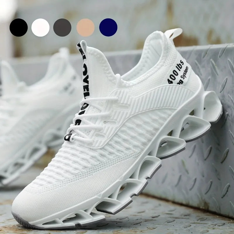 1 Pair Large Size Running Shoes for Men Antiskid Damping Cool Outsole Walking Trekking Leisure Summer Running Zapatills Sneakers