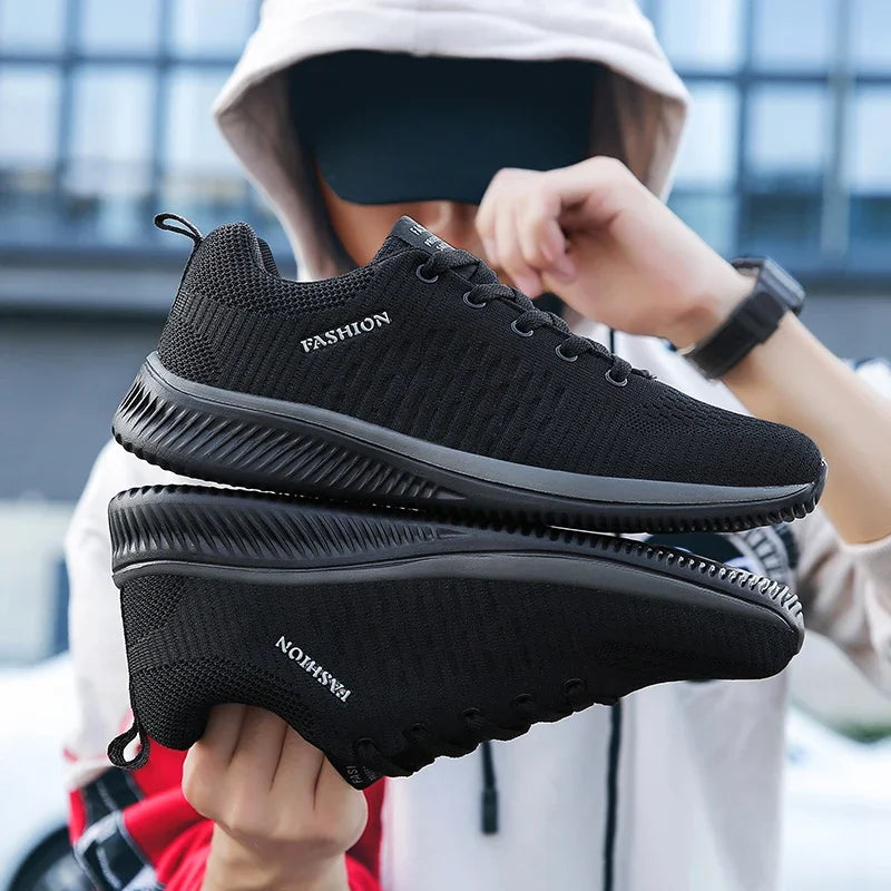 Men's and Women's Walking Knitted Shoes, Fashionable, Breathable, Sports, Fitness, Lightweight Sports Shoes, Casual Shoes, 2025