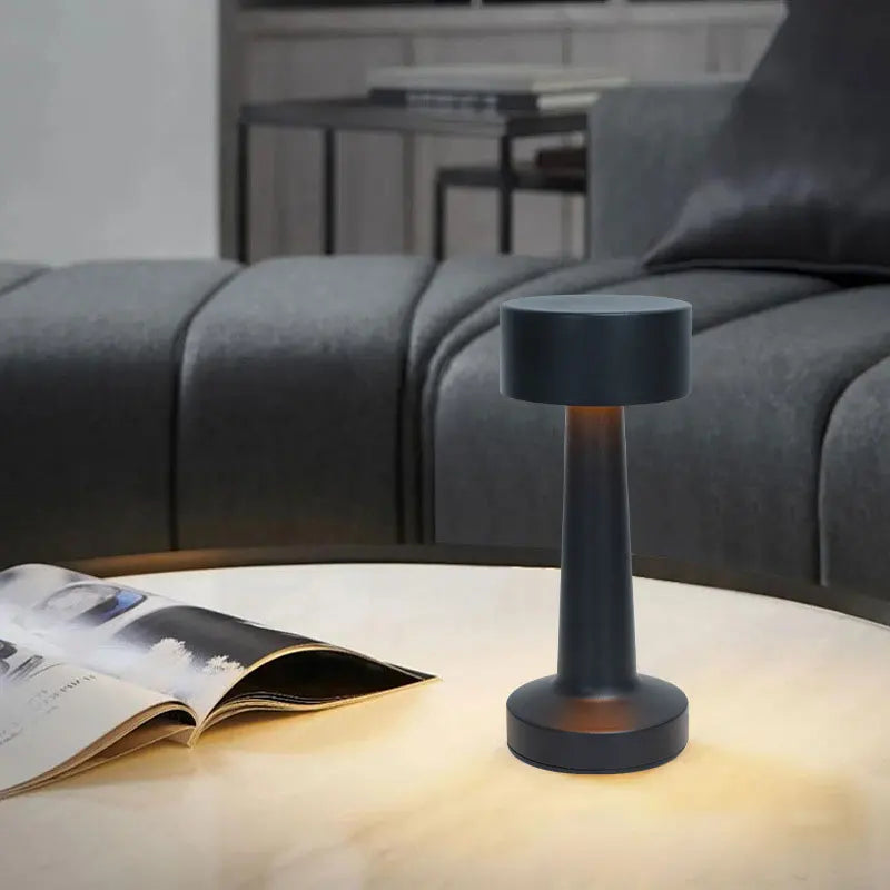 Retro Table Lamp Metal Touch Decor for Bar Coffee Table Restaurant Decoration Light Desk LED Rechargeable Night Lights Bedroom