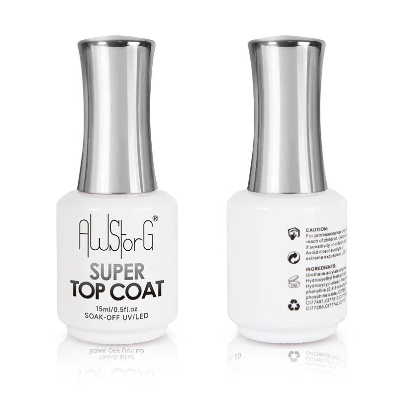 AWStorG 15ML Nail Tips Glue Gel For Falses Nail Tips Fast Extension 3 IN 1 Function Nails Art Transparent Gel Polish Soak Off UV