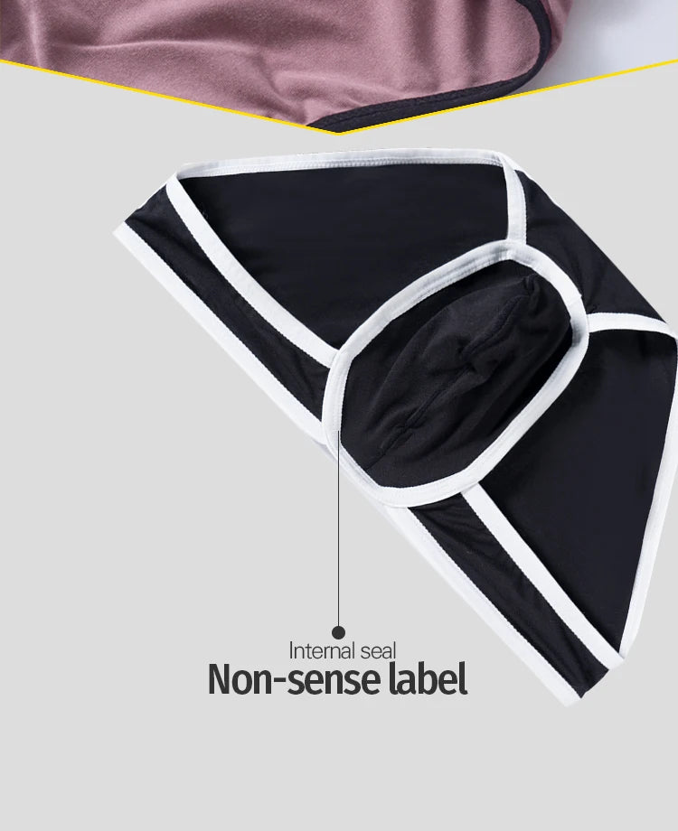 Men Modal 3D Pouch Briefs Athletic Sports Male Breathable Skin-friendly Soft Underwear High Stretch Underpants for Daily Wear