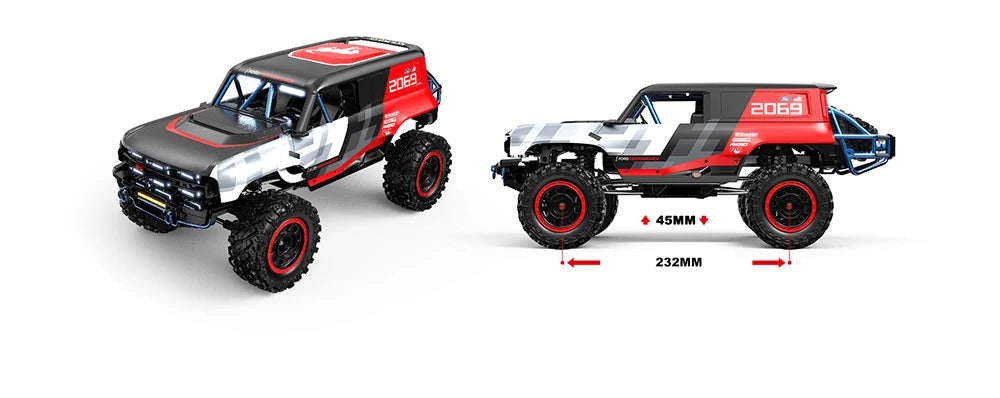 MJX 1:12 H12P Brushless High-Speed Remote Control Car Professional RC Climbing Car Four-Wheel Drive Off-Road Vehicle RTR