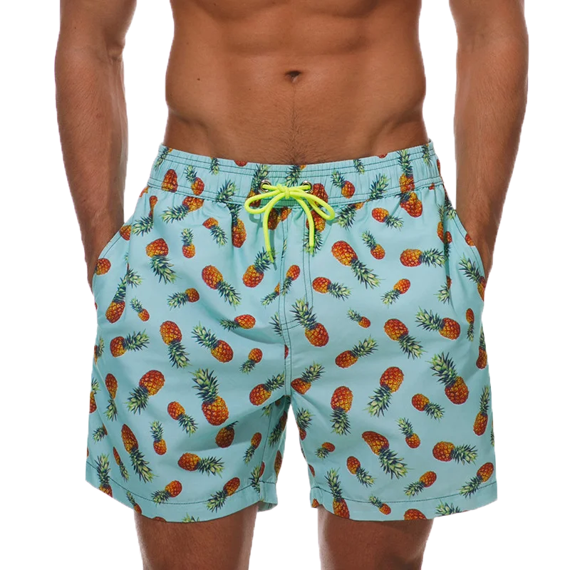 DATIFER Men's Beach Print Shorts – Summer Surfing Swimwear