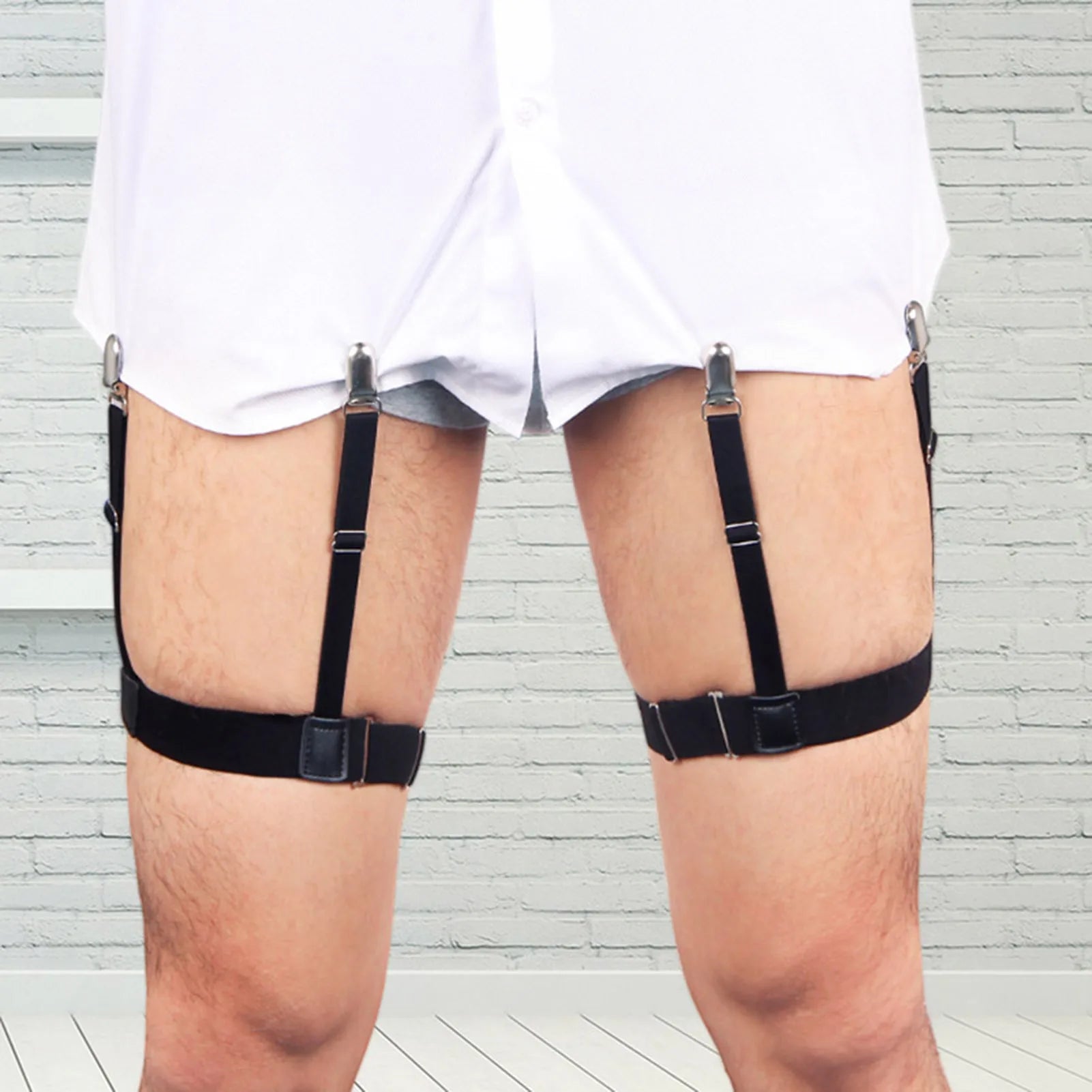 Shirt Stays Clips n Women Comfort Hidden Suspender Belt Shirt Lock Straps n Police and Military