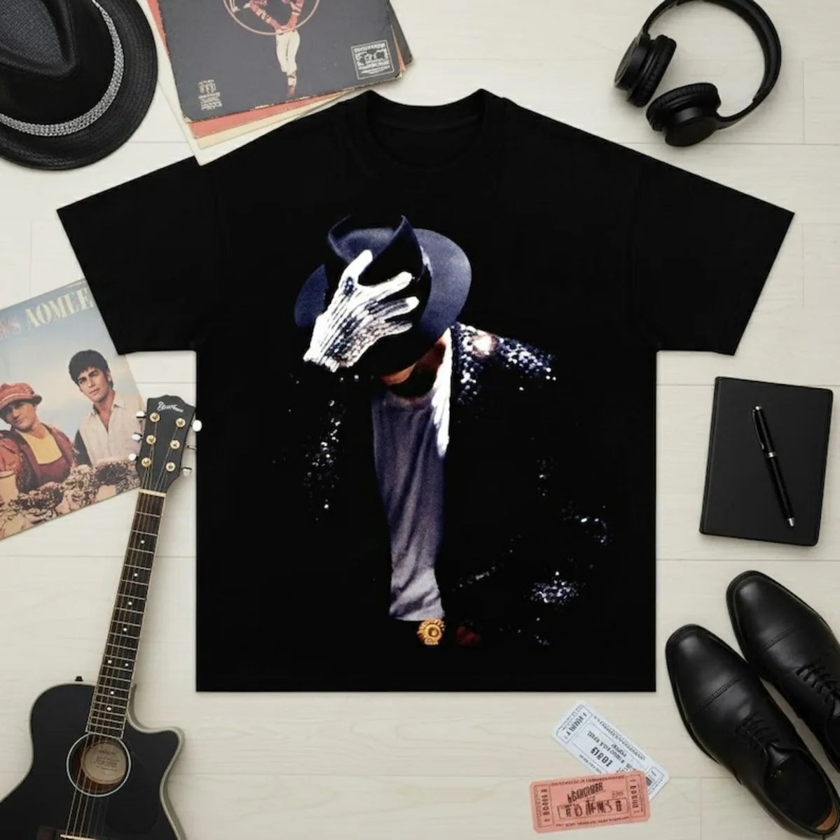 Hot Salute To Michael Jackson MJ Graphic Print T-Shirt Women Men O-neck Cotton Casual Oversized Top Streetwear Summer New Tee