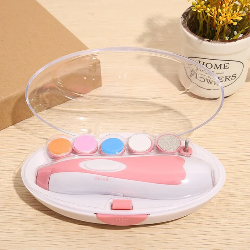 Baby Electric Nail Trimmer – Safe Multifunctional Fingernail Cutter & Infant Manicure Set